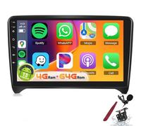 PLKEQS Autoradio 4G 64G Android 15 per A-UDI TT MK2 8J 2008-2014 con filtri Audio DSP, Carplay, Android Auto, Schermo Touch IPS da 9", Bluetooth, GPS, WiFi, FM/RDS, USB, SWC,Y2