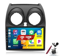 PLKEQS Autoradio 4G 64G Android 15 per N-issan Qashqai 2008-2013 con Carplay Android Auto, Schermo Touch da 9", Bluetooth 5.0, 16EQ, GPS, WiFi, FM RDS, Telecamera, Canbus,K4 PRO Plus