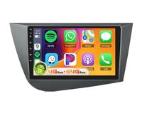 PLKEQS Autoradio 4G 64G per S-Eat Leon MK2 2005-2013 con Schermo Touchscreen IPS da 9 Pollici 1280P, DSP, Carplay, Android Auto, Bluetooth 5.0, Autoradio Android, GPS, WiFi, FM/RDS, Telecamera,K3 PRO