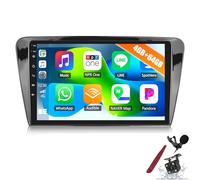 PLKEQS Autoradio 4G 64G per S-Koda Octavia Mk3 2013-2018, Stereo Auto Android 15 con CarPlay Android Auto, Radio con Schermo tattile da 10", BT 5.0, GPS, WiFi, 32 EQ, FM/RDS, Telecamera,K3 PRO Plus