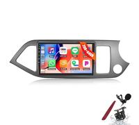 PLKEQS Autoradio Android 15 2G 64G per K-IA Picanto Morning 2011-2017 con CarPlay e Android Auto, Schermo Touchscreen da 9" Bluetooth GPS WiFi Radio FM RDS con unità Principale e Fotocamera,K4 PRO