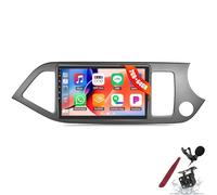 PLKEQS Autoradio Android 15 2G 64G per K-IA Picanto Morning 2011-2017 con CarPlay e Android Auto, Schermo Touchscreen da 9" Bluetooth GPS WiFi Radio FM RDS con unità Principale Fotocamera,K3 PRO Plus