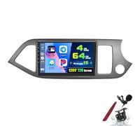 PLKEQS Autoradio Android 15 4 64G da 9 Pollici per K-ia Picanto Morning 2011-2017, Schermo Touch 2K 2000 * 1200, Radio, Carplay Wireless, DSP, WiFi 5G, Bluetooth, GPS, FM RDS, SWC, Telecamera,K4 PRO