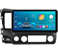 PLKEQS Autoradio Android 15 da 10,33 Pollici per H-Onda Civic 2006-2011, 8-Core 6G 64G, Wireless Carplay Android Auto Bluetooth GPS FM con Telecamera di retromarcia