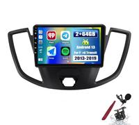 PLKEQS Autoradio Android 15 da 2 64G per F-ORD Transit 2013-2019 con Carplay e Android Auto, Radio Auto con Touchscreen da 9" con WiFi, GPS, Bluetooth, EQ, FM RDS, SWC e Fotocamera,K4 PRO Plus