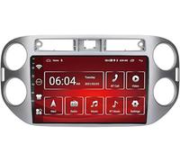 PLKEQS Autoradio Android 15 Double DIN 9" per V-W Volkswagen Tiguan 1 NF 2006-2016, 8 256G con Android Auto, Mirrorlink, Bluetooth, WiFi, SWC, GPS, DSP, RDS, FM AM, Telecamera Posteriore
