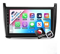 PLKEQS Autoradio Android 15 Qualcomm 8 Core per VW P-Olo 2011 2012 2013 2014 2015 2016 4 64GB, Schermo Touch da 9 Pollici, CarPlay, Android Auto, GPS, WiFi, Bluetooth, FM RDS, DSP, Fotocamera,K4 PRO