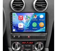 PLKEQS Autoradio Android 4G 64G aggiornabile a Android 15 per A-UDI A3 S3 RS3 8P 2003-2012, Touchscreen HD da 9 Pollici, Lettore Stereo Auto 2 DIN con Carplay Android Auto GPS WiFi BT SWC,K5 PRO