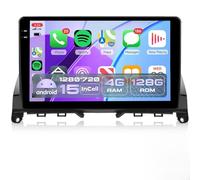 PLKEQS Autoradio Android 6G 128G per B-Enz C-Class W204 S204 C180 C200 C230 C250 C300 C350 2006-2011 Carplay Android Auto Schermo Incell da 9'' Stereo Auto GPS WiFi BT/FM RDS/Telecamera,K3 PRO Plus