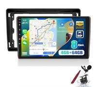 PLKEQS Autoradio Android 8-Core Qualcomm Snapdragon 4G 64G per F-ORD Fiesta Focus Kuga Transit Connect con CarPlay e Android Auto, Schermo Touch IPS da 9" con DSP Hi-RES, GPS, BT, FM,K3 PRO