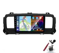 PLKEQS Autoradio Android con aggiornamento a 15, 2G 64G per P-eugeot Expert 2016-2023 e C-itroën Jumpy 2016-2023, Schermo Touch da 9 Pollici, Ricevitore Radio 2 DIN con Carplay e Android Auto,K6 PRO