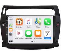 PLKEQS Autoradio Android da 9 Pollici per Citroën C4 C-Trimf C-Quarte 2004-2014, 4 Core 2G 64G Schermo Touch HD, CarPlay Android Auto FM Bluetooth USB SWC