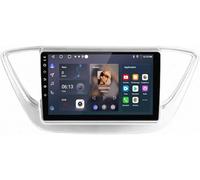 PLKEQS Autoradio Android da 9 Pollici per H-yundai Solaris 2 Verna Accent 2017-2020, 4 Core 4G 64G con Schermo Touch in-Cell e Ventola di Raffreddamento Integrata