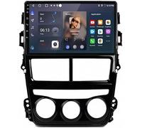PLKEQS Autoradio Android da 9 Pollici per Toyota Vios Yaris 2018-2020, Schermo Touch, Supporto Mirror Link e Telecamera di Retromarcia