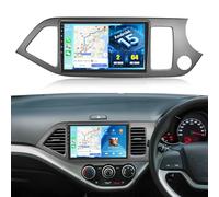 PLKEQS K1 PRO, Stereo Auto 2 64G Android 15 per K-ia Picanto Morning 2011-2017, Schermo Touch 9" 2K Double DIN, CarPlay Wireless, GPS Bluetooth RDS WiFi HiFi SWC Telecamera Mic