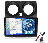 PLKEQS K5 PRO, Stereo per Auto Android 15 6G 128G per N-issan Qashqai 2006-2016, Schermo Touch da 9 Pollici 2K con CarPlay/Android Auto, Bluetooth, GPS, WiFi, SWC, Mic