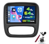 PLKEQS K6 PRO,Stereo Auto 4G 64G Android 15 per V-auxhall Vivaro B 2014-2018 e Renault Trafic 3 2014-2021, Schermo Touch da 9" 2K, CarPlay Wireless, Bluetooth 5G WiFi DSP GPS SWC FM RDS
