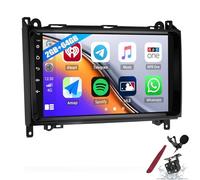 PLKEQS Stereo Auto Android 2 64G per B-Enz Classe A e B W169 W245 W639 Sprinter W906 Vito Viano con CarPlay Android Auto, Radio Auto con Touchscreen 9" 2.5D con BT GPS WiFi Telecamera,K5 PRO Plus