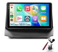 PLKEQS Stereo Auto Android 6G 128G per F-ORD Fiesta 2009-2014 con DSP, Carplay, Android Auto, Touchscreen in-Cell da 9 Pollici 1280P, Bluetooth 5.0, Radio Auto GPS WiFi FM/RDS, Fotocamera,K6 PRO Plus