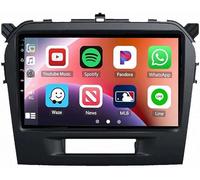 PLKEQS Stereo Auto Android da 9 Pollici per S-uzuki Vitara 2014-2018, 8 Core 8G 128G Schermo Touch HD con Radio, CarPlay Wireless, Bluetooth, FM e USB
