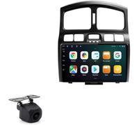 PLKEQS Stereo Auto Touchscreen QLED da 9 Pollici per Hyundai Santa Fe SM 2000-2012, Carplay Wireless Android Auto Navigazione GPS, BT WiFi 4G USB Mirror Link FM RDS, 8 128GB Ricambi Auto