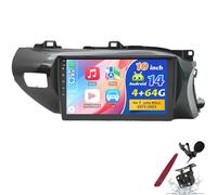 PLKEQS Stereo per Auto 4G 64G Android 15 da 10 Pollici per T-oyota Hilux 2015 2016 2017 2018 2019 2020 2021 2022 2023 con CarPlay, Android Auto, GPS Navi Bluetooth EQ WiFi FM HiFi SWC DSP,K4 PRO