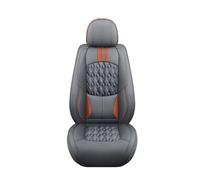 PLKPVHVZNM Coprisedile per auto, cuscino in pelle per VW Jetta, impermeabile e a prova di umidità, accessori interni (grigio arancione)