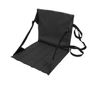 PLKYZMCDK Sedile Pieghevole per Stadio, Cuscino per Sedile da tribuna Leggero e Portatile con Tasca di conservazione, Sedile Pieghevole in Tessuto Oxford per Campeggio, Picnic, Eventi sporti (Nera)