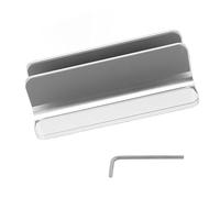 PLKYZMCDK Supporto per laptop verticale, supporto da tavolo in lega di alluminio, un pezzo con cuscinetti in silicone antiscivolo, supporto per computer con base regolabile per dormitorio