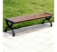 Pllrbvshs Backless Stainless Steel Park Benches for Outside, Metal Outdoor Waterproof Garden Thin Bench, Modern Shoe-changing/Dining Stools for Patio, Porch, Commercial Use.(Clr1,150 cm/59.1in)