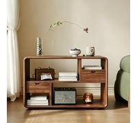 Pllrbvshs Libreria Cubo in Legno Massello, Tavolino Mid Century.