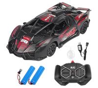 PLLYPE Auto da corsa telecomandata, 2.4G RC Auto giocattolo con telecomando, 1:18 Lambarchini, auto telecomandata con funzione spray e luce LED, per 14+ bambini e adulti
