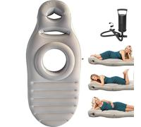 PLLYPE Cuscino Gonfiabile per La Gravidanza, Cuscino per maternità con Foro per La Pancia, Tappetino da Yoga per Donne Incinte, Supporto per Il Pancione, Supporto del Corpo Intero per Dormire