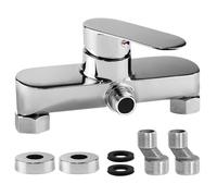 PLLYPE Miscelatore Doccia Argenteo, Rubinetto Doccia con Cartuccia Ceramica, Miscelatore per Doccia Cromato con Bocca G ½, può Essere Utilizzato in Vari Scenari Come Case, Hotel, Scuole, ecc