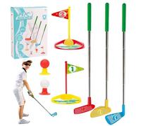 PLLYPE Set di mini golf per bambini, set da 12 mini golf con mazze da golf retrattili, mini golf per bambini da 3 a 8 anni, giocattolo per interni ed esterni