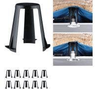 Paulmann 92401 Accessori distanziale per lampade da incasso set da 10 62-90mm nero plastica