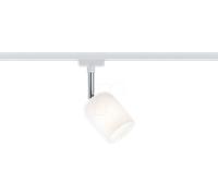 Paulmann URail Blossom spot bianco, vetro satin Paulmann