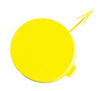 PLMLTZGZGQ Copertura dell'occhiello Traino Tappo Copri-Gancio di Traino Paraurti Anteriore Automatico per per Fiesta 2012-2017 1805922 C1BB17A989AA(Giallo)