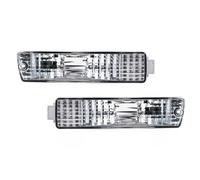 PLMNHSS Coperchio Fanale Posteriore Per VW Per Golf 2 Mk2 Per Jetta 2 Mk2 1980-1992 Paraurti Anteriore Fendinebbia Luci Di Guida Diurne Lente ricambio Luci Finale(White-1Pair)