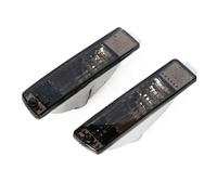 PLMNHSS Coperchio Fanale Posteriore Per VW Per Golf 2 Mk2 Per Jetta 2 Mk2 1980-1992 Paraurti Anteriore Fendinebbia Luci Di Guida Diurne Lente ricambio Luci Finale(Black-1Pair)