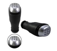 PLMNHSS Leva cambio dell'auto Per Clio 4 IV MK4 5/6 Velocità Manuale Accessori Per Interni Auto Pomello Del Cambio Stick Maniglia A Leva Cambio (Silver 5 Speed)