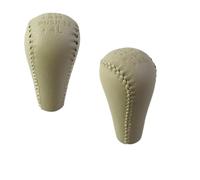 PLMNHSS Leva cambio dell'auto Per NISSAN Navara D40 Per Frontier Double Cab 2005-2015 Per Pathfinder R51 2007-2019 Pomello Del Cambio 5/6 Velocità(Beige-2H4HPUSH N 4L)