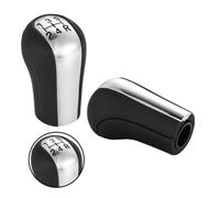 PLMNHSS Leva cambio dell'auto Per Toyota AYGO 2005-2014 Per Corolla 1992-2009 5 6 Velocità Pomello Del Cambio Per Auto Gear Shift Shifter Leva Stick(Silver font 5 speed)