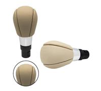 PLMNHSS Leva cambio dell'auto Per Volvo Per S60 S80 V70 XC70 Per XC60 Cambio Pallamano Interni Auto In Pelle 5/6 Velocità Pomello Del Manuale(Beige 5 Speed)