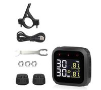 PLNHASG di Monitoraggio della Pressione dei Pneumatici per Wireless, Sensori Esterni, Display LCD Impermeabile, TPMS in Tempo Reale per Monitor di Sicurezza per Pneumatici