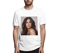 PLNSSCS Demi Lovato Mans T-Shirt Unisex Black Mens Tees, Colore 110, S