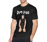 PLNSSCS Demi Lovato Mans T-Shirt Unisex Black Mens Tees, Colore 17, XXL