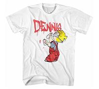 PLNSSCS Dennis The Menace Bad Things T-Shirt Heavy Cotton White, Colore 12, L