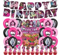 PLNVNVP 32pcs Monster Decorazioni Compleanno, Monsters Kit Palloncino a Tema, Monsters Festa Compleanno per Feste di Compleanno a Tema Monsters Decorazioni di Compleanno Forniture per Compleanno