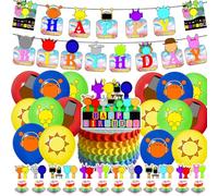 PLNVNVP Decorazioni Compleanno Spr-unki, 30pcs Spr-unki Decorazioni Compleanno Palloncini, Kit di Decorazione di Compleanno, Cartoon Decorazione per Feste Tema, per Bambini Festa di Compleann